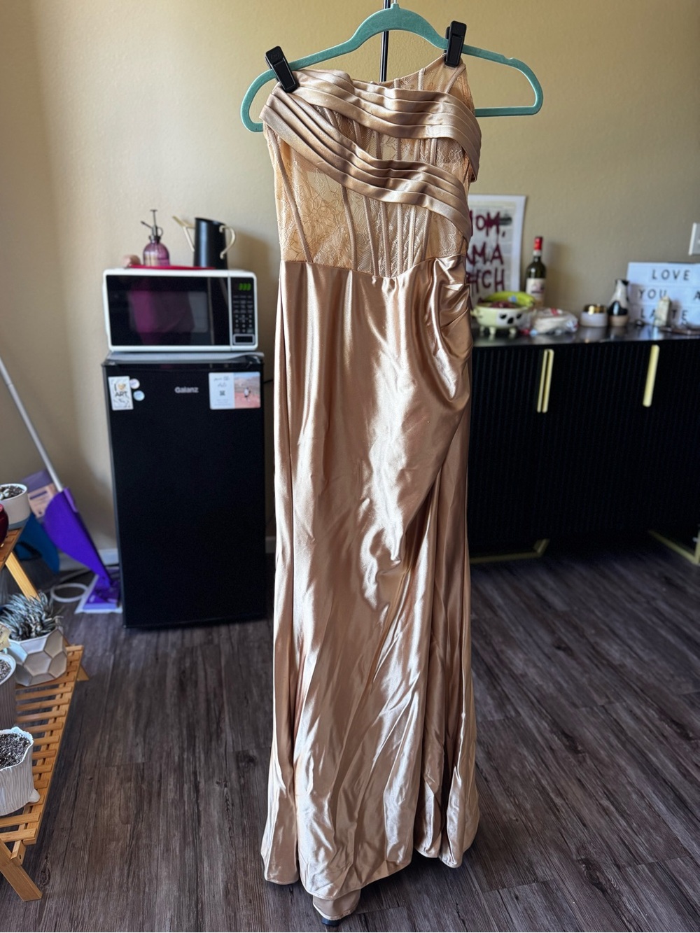 VIPGIRL Champagne Corset Dress